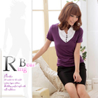 Inset Shirt V-Neck Knit Top от YesStyle.com INT Inset Shirt V-Neck Knit Top от YesStyle.com INT