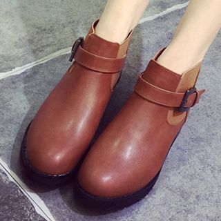 Mancienne Buckled Ankle Boots