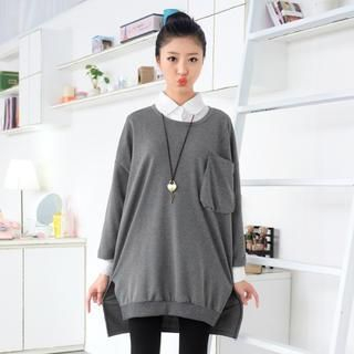 59 Seconds Oversized 3/4-Sleeved Top