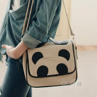 Panda-Print Cross Bag