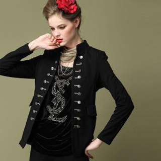 Ovette Double-Breasted Military Jacket