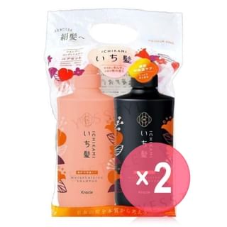 Kracie - Ichikami Moisturizing Shampoo & Conditioner Hair Set 2pcs Bundle Set 1 set x 2 pcs