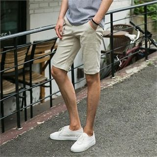 STYLEMAN Flat-Front Cotton Shorts
