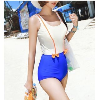 Jumei Bow Accent Swimsuit