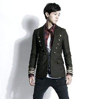 Shawl Collar Military Jacket