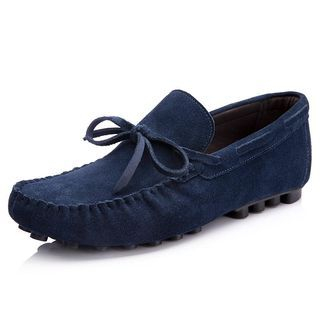 SHEN GAO Genuine Leather Moccasin Flats
