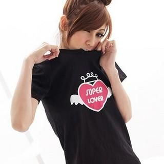 RingBear Heart-Print T-Shirt