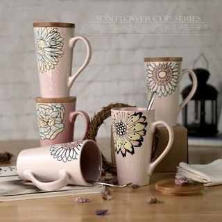 Artistique Floral Print Ceramic Cup