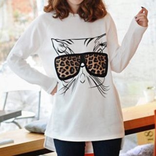 Lina Long-Sleeve Cat T-Shirt