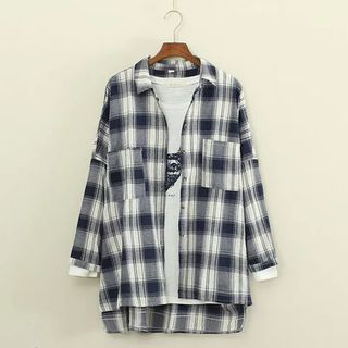 Mushi Plaid Long Shirt