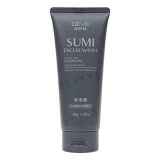 Kumano Cosme Men's - Deve Sumi Facial Wash Charcoal - 130G