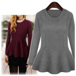 Coronini Peplum Sweater