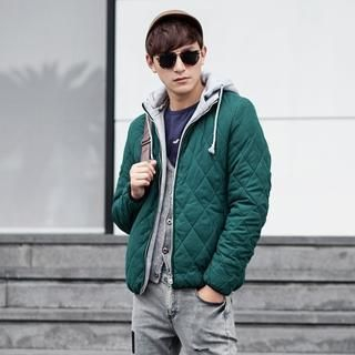 Danjieshi Drawstring Hooded Quilted Jacket