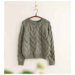 11.STREET Cable Knit Sweater