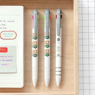Full House Printed Tri-color Ball-Point Pen