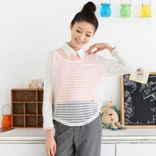 59 Seconds Open-Knit Top