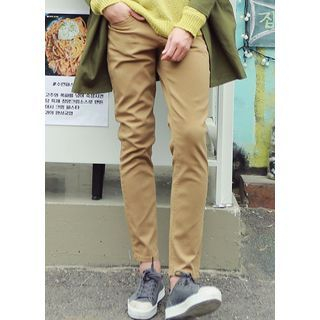 JOGUNSHOP Flat-Front Slim-Fit Pants
