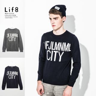 Life 8 Lettering Sweater