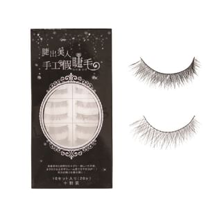E.L.G - Laura-Mier False Eyelashes Princess Cross 7 Black - 10 pairs