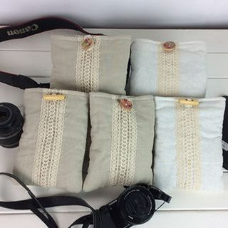 Plush Cam Lace Panel Camera / Tablet Pouch