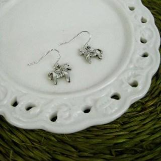 MyLittleThing Silver Little Horse Earrings Silver - One Size