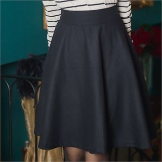 O.JANE Band-Waist A-Line Skirt