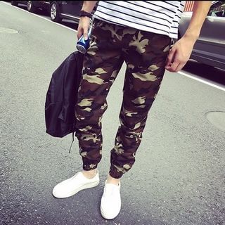 LC Homme Camouflage-Print Pants
