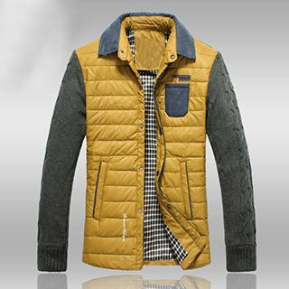 Evzen Knit-Sleeve Padded Jacket