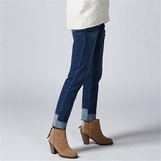 MAGJAY Contrast-Trim Skinny Jeans