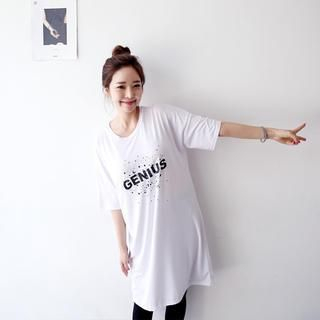 Envy Look 3/4-Sleeve Printed T-Shirt Dress