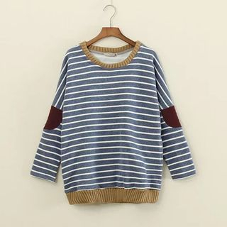 Mushi Panel Striped Pullover
