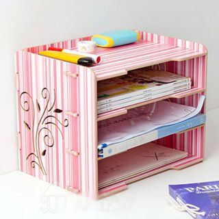 Home Simply DIY Perforated File Organizer Box