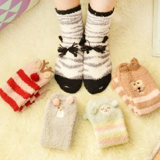 Show Home Animal Coral Fleece Socks