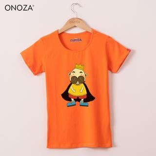 Onoza Short-Sleeve King-Print T-Shirt