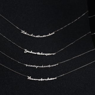 Love Generation Lettering Necklace