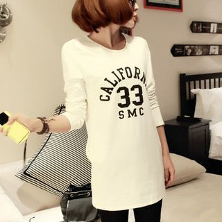 Fairy Essential Long-Sleeve Lettering Long T-Shirt