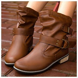 BAYO Buckled Short Boots