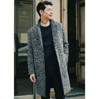 JOGUNSHOP Single-Breasted Tweed Coat
