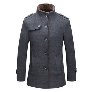 JOYRAY Stand Collar Single-Breasted Jacket