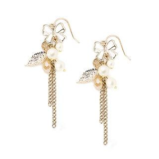 MBLife.com The Happiness Collection - Shining Butterfly Elegant Bow Knot Drop Style Stud Earrings