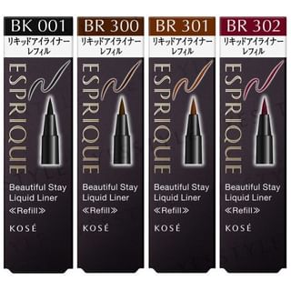 Kose - Esprique Beautiful Stay Smooth Liquid Eyeliner BK001 Black Refill