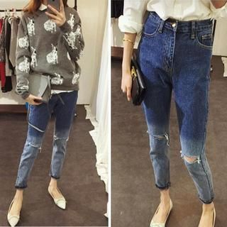 Clair Fashion Washed Skinny Jeans