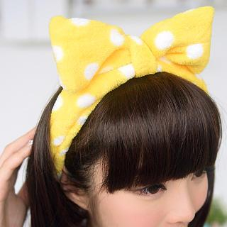 59 Seconds Dot Bow Hair Tie