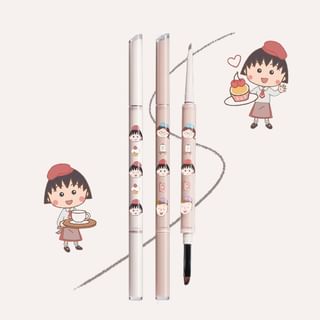 Veecci - Dual-Ended Gel Eyeliner Chibi Maruko Chan Edition - 2 Colors Y01# Classic Brown - 60Mg