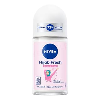 Nivea - Hijab Fresh Bright & Fresh Vitamin C & Sakura Extract Deodorant Roll On 50Ml