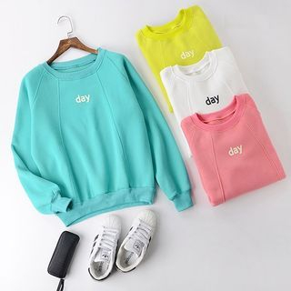 X:Y Letter Fleece-Lined Pullover