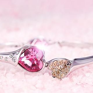 Italina Swarovski Elements Crystal Heart Bracelet