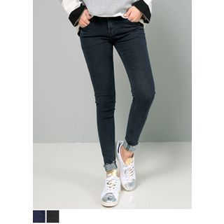 J-ANN Brushed-Fleece Jeans