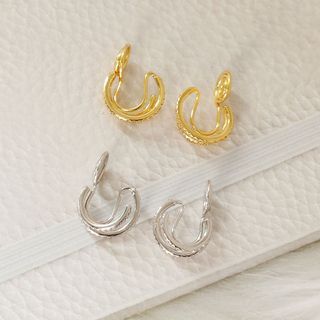 Rhinestone Metal Cuff Earring