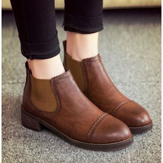 Laceuplux Brogue Ankle Boots
